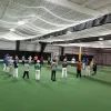 White Ceiling Batting Cage Netting