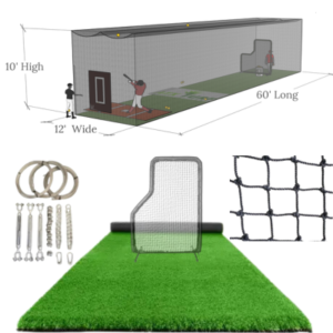 10 High 12 Wide 60 Long Batting Cage Nets