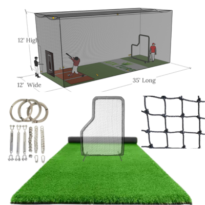 12 High x 12 Wide x 35 Long Batting Cage Nets