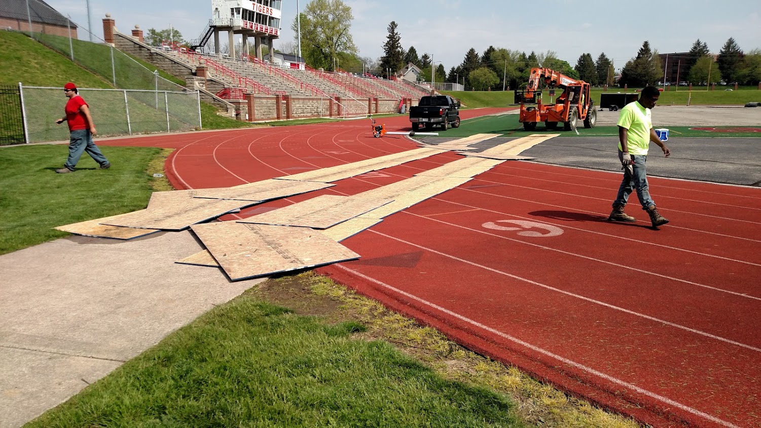 Getting Turf Over a Track