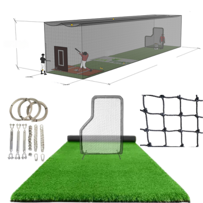 10H x 12W x 60L Batting Cage Package Kits