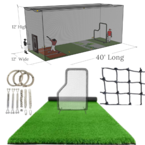 40' Long Batting Cage Package