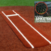 Ultimate Spiked Softball Practice Pitching Mat Clay