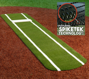 Ultimate Spiked Softball Pitching Mat Practice