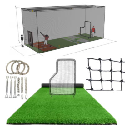 40 ft Long Batting Cage Package